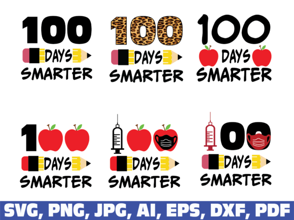 100 Days of School, 100 Days Smarter: A Versatile Graphic Design Asset for Local Businesses