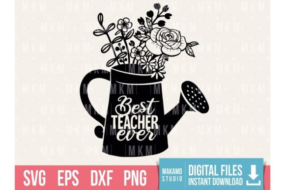 Best Teacher Watering Can – A Versatile Graphic Design Asset for Crafts & Branding