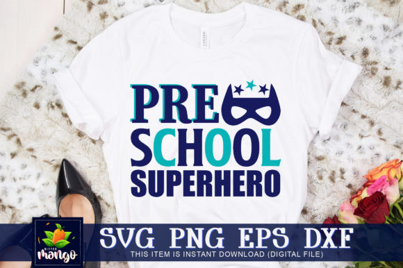 Pre School Superhero Graphics for Crafts & Commercial Use