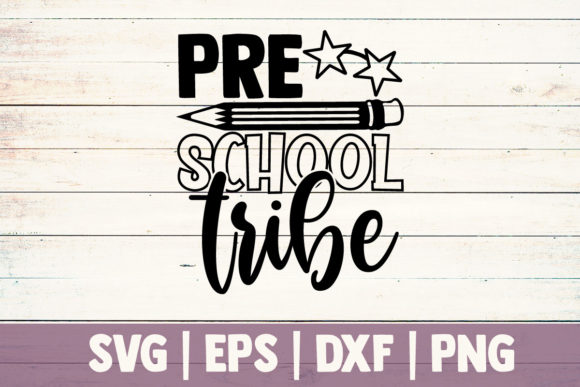 Pre School Tribe: A Versatile Graphic Design Asset for Crafts and Creative Brands