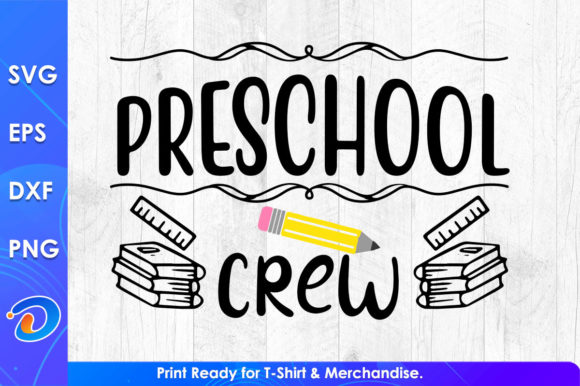 Preschool Crew Teacher’s Day Graphics for Crafts and Creative Publishing