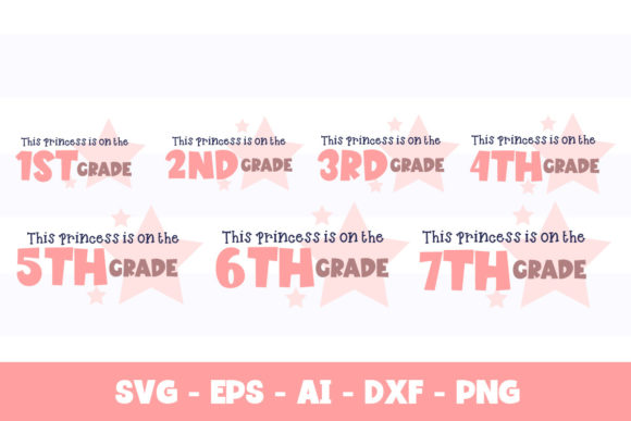 School Princess Graphics for Crafts and Keepsake Creations
