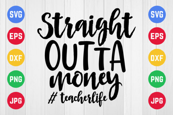 Straight Outta Money SVG Design: A Modern Craft Asset for Content Creators