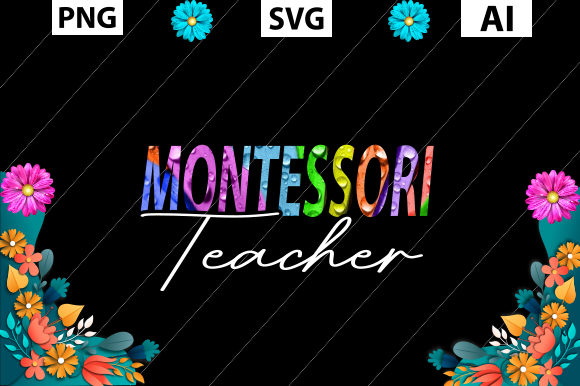 Teacher’s Day Montessori Teacher Graphics for Crafts