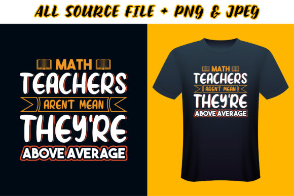 Teacher’s T-Shirt Design for Math Lovers – A Crafts Graphic Asset for Branding